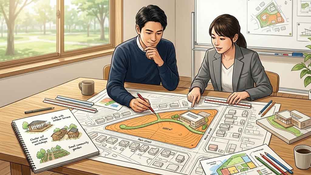 土地条件を整理するイメージ